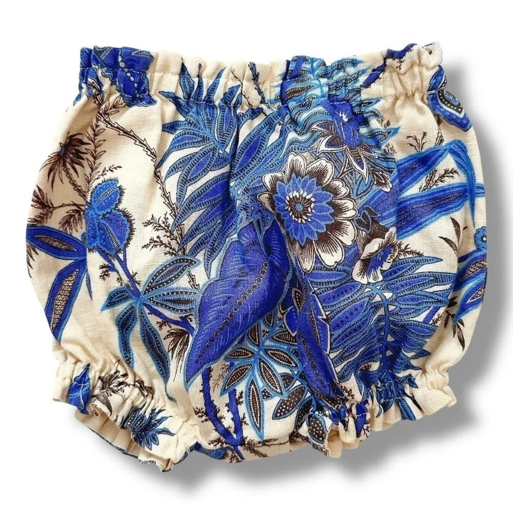 Banana Republic | Tropical Print Linen Baby Set (0-3 mos) 💙